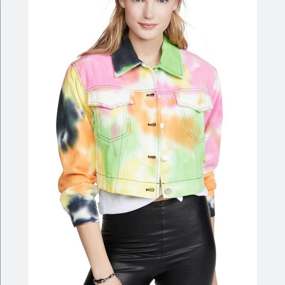 Veda tie dye jean jacket